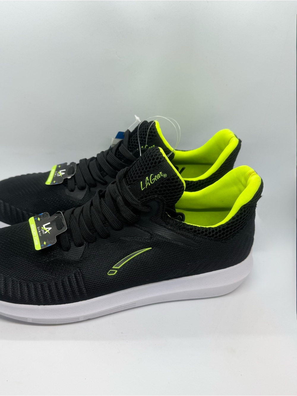 LA Gear Men’s Black Mesh Sneakers